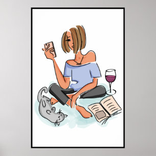 Póster Mujer Multitarea Imprimible