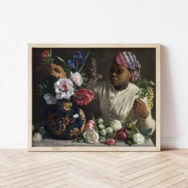Póster Mujer negra con peones | Fré dé ric Bazille (Subido por el creador)