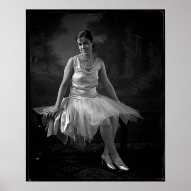 Póster Mujer negra de los años 30 (Frente)