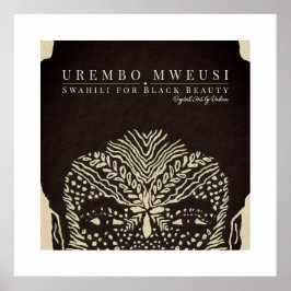 Póster Mujer negra hermosa