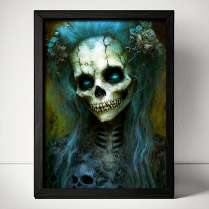Póster Mujer no muerta Skeleton Horror