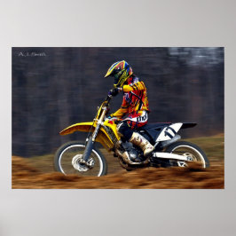 Póster Mujer piloto de MX