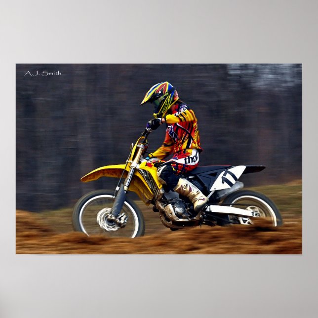 Póster Mujer piloto de MX (Frente)