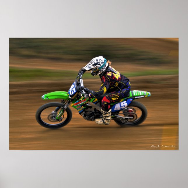 Póster Mujer piloto de MX (Frente)