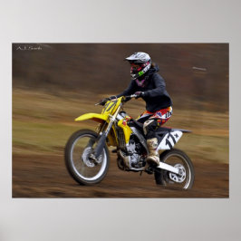 Póster Mujer piloto de MX