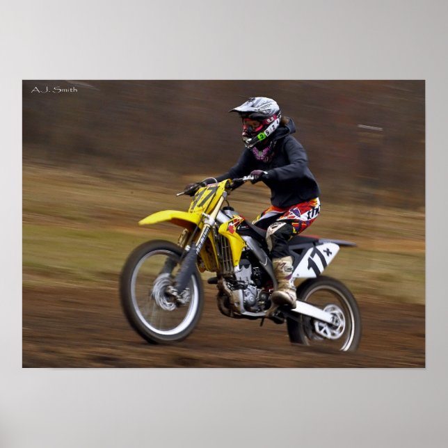 Póster Mujer piloto de MX (Frente)
