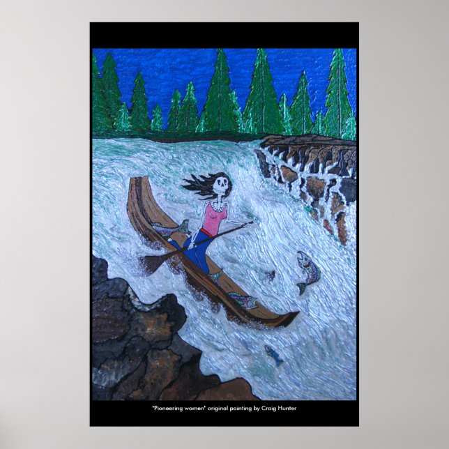 Póster "Mujer pionera" (Frente)