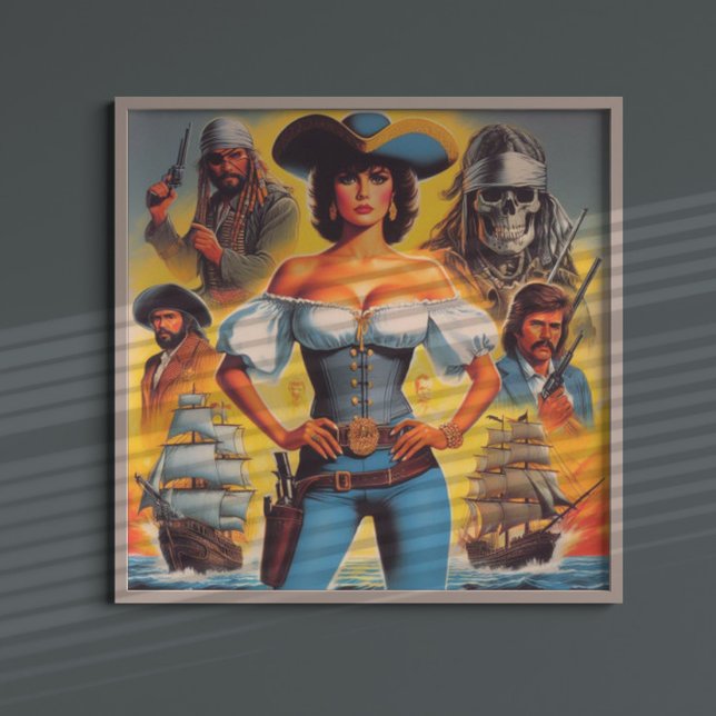 Póster Mujer pirata vintage (Subido por el creador)