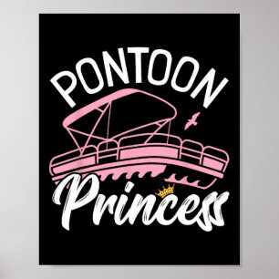 Póster Mujer Pontoon Chica de barco I Pontoon Princesa Po