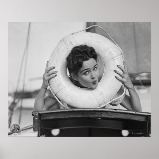 Póster Mujer Posando 3 (Frente)