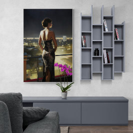 Póster Mujer puertorriqueña en la pintura de la cubierta