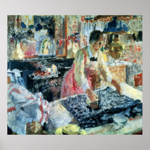 Póster Mujer que plancha, 1912