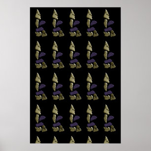 Póster Mujer rinoceronte