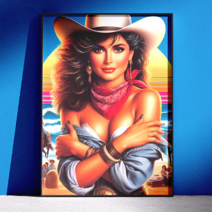 Póster Mujer rural de los 80