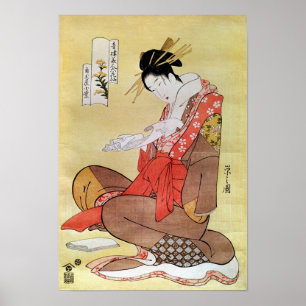 Póster Mujer sentada leyendo
