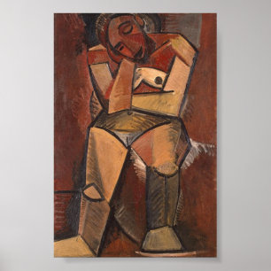 Póster Mujer sentada por Pablo Picasso (1908)