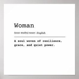 Póster Mujer - Tejido con fuerza