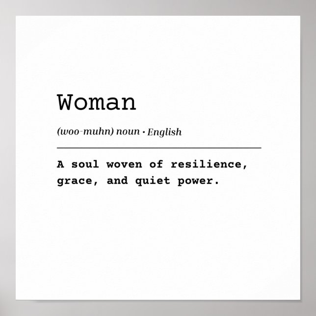 Póster Mujer - Tejido con fuerza (Frente)