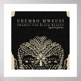 Póster Mujer Tribal Negra