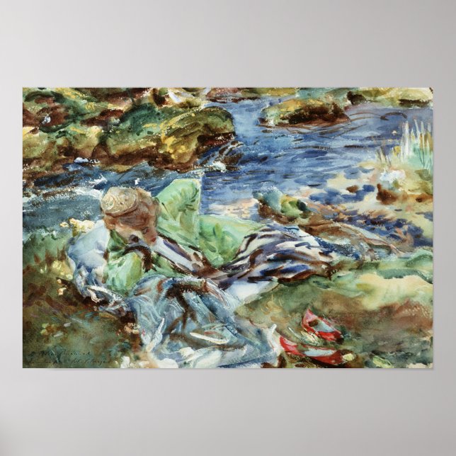 Póster Mujer turca por una corriente (Frente)