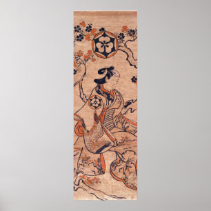 Póster Mujer ventilado dibujando Dekishima Hanya con dos-