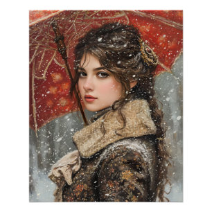 Póster Mujer victoriana