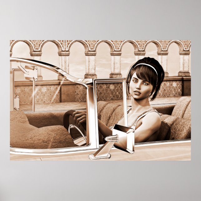 Póster Mujer Vintage (Frente)