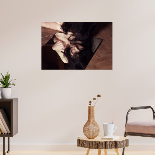 Póster Mujer y espejo