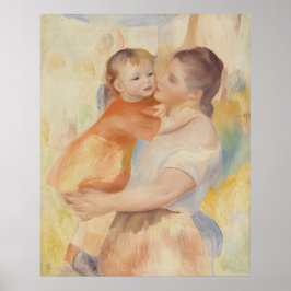 Póster Mujer y niño (1886) Pierre-Auguste Renoir