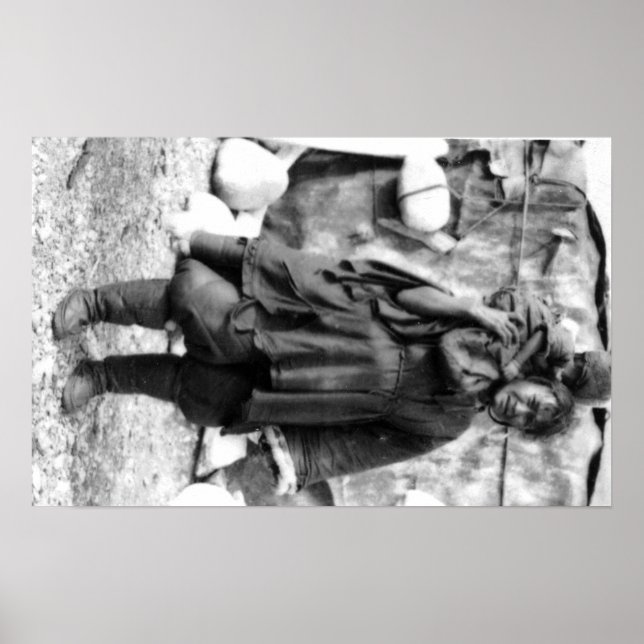 Póster Mujer y niño esquimales en Alaska Fotografía (Frente)