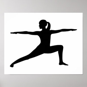 Póster Mujer yoga