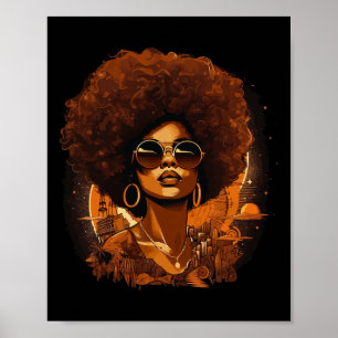 Póster Mujeres africanas negras se juntan en el decimoseg