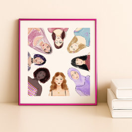 Póster mujeres, arte,