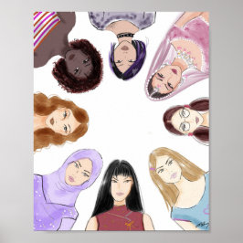 Póster mujeres, arte,