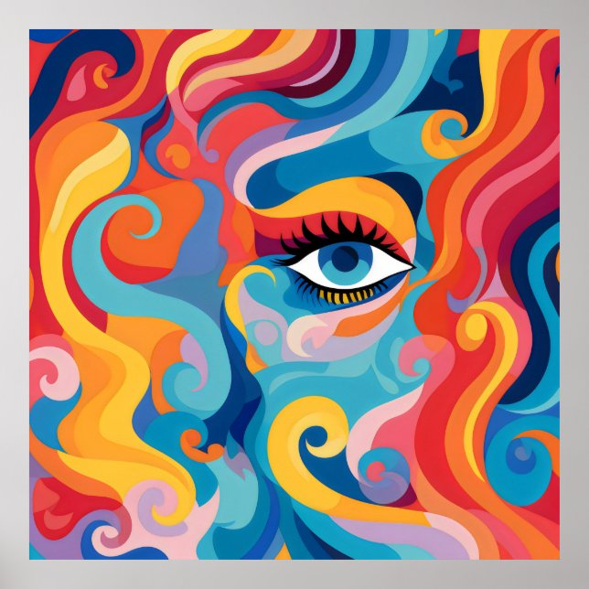 Póster Mujeres audaces blanquean expresiones y sentimient (Frente)