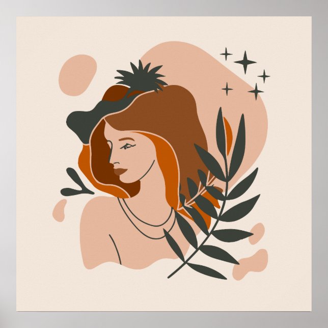 Póster Mujeres Boho Estrellas (Frente)