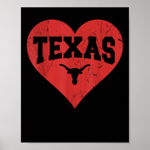 Póster Mujeres Camisas De San Valentín Texas Hombres Niño