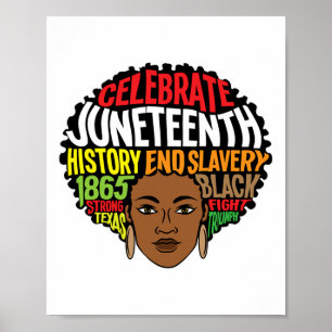 Póster Mujeres Chicas Afro Melanin Ancestro Afro 19 de ju