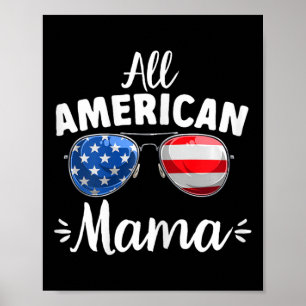 Póster Mujeres Chicas Todas Mamá Americana 4 De Julio
