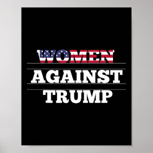 Póster Mujeres Contra Trump - Resistencia Anti Donald Tru