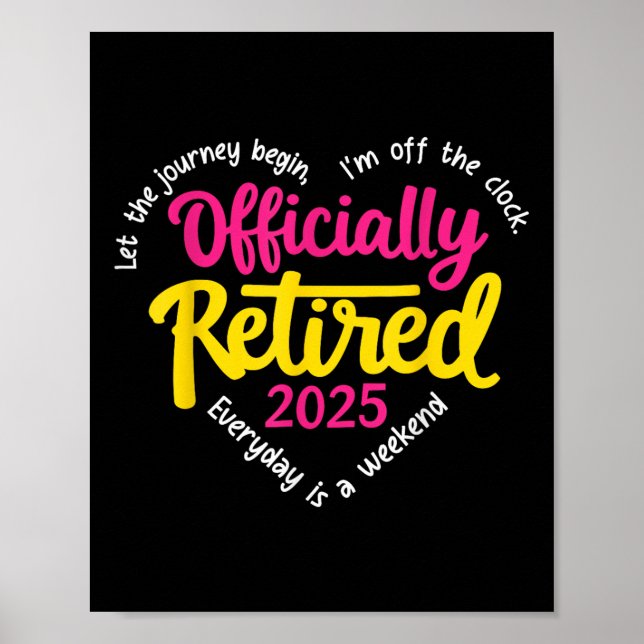 Póster Mujeres Corazales Jubiladas Oficialmente 2025 (Frente)
