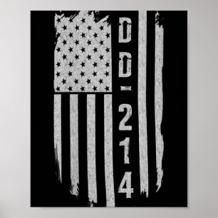 Póster Mujeres Dd-214 Regalos de veteranos militares V-cu