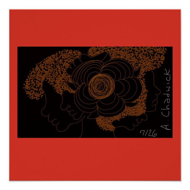 Póster Mujeres de Flor Dorada (Anverso)