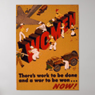 Póster mujeres de guerra