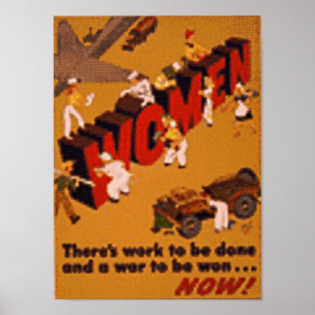 Póster mujeres de guerra (Frente)