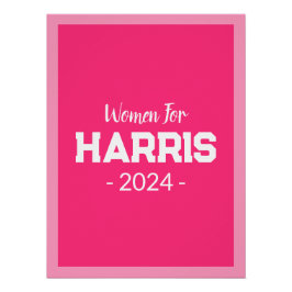 Póster Mujeres De Harris 2024