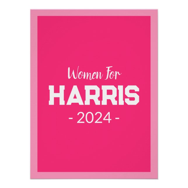 Póster Mujeres De Harris 2024 (Anverso)