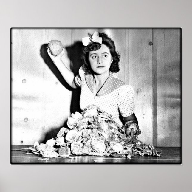 Póster Mujeres de la Segunda Guerra Mundial en la primera (Frente)