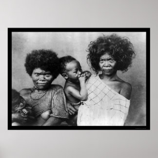 Póster Mujeres de Negrito Filipinas 1898