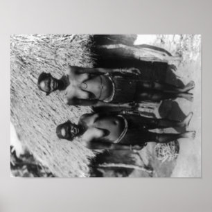 Póster Mujeres de Nubian que se colocan delante de la